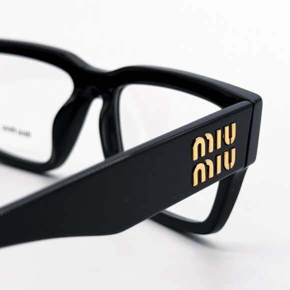NEW MIU MIU MU02XV 1AB1O1 BLACK WOMEN EYEGLASSES - Picture 5 of 10